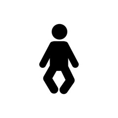 stick figure, pictogram, stikman. Vector