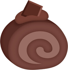 Set of bakery with cupcakes,  waffles, rollcakes, donuts and biscuits 