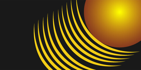 Vector orange line background curve element with white space for text and message design, overlapping layers, vector