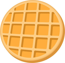 Set of bakery with cupcakes,  waffles, rollcakes, donuts and biscuits 