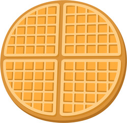 Set of bakery with cupcakes,  waffles, rollcakes, donuts and biscuits 