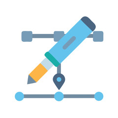 Vector graphic editor tool for digital design illustration