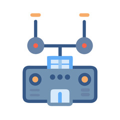 Stylized Wireless Technology Icon on a Black Background