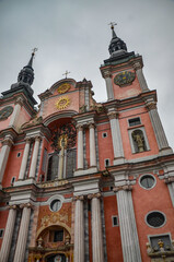 Basilica of the Visitation of the Virgin Mary in Święta Lipka (Holy Lime). Warmian-Masurian Voivodeship, Poland.