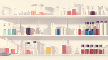 Obraz premium Pharmacy or Research Lab Background