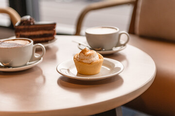 Lemon Meringue with coffee