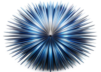 Obraz premium Explosion of brilliant blue and white light streaks against a dark background