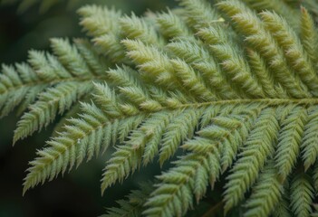 Close-up of Fern Leaves	Detailed view of fern leaves.