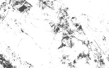 Abstract grunge black and white distressed texture background. High speed freeze shot over White background Isolated.