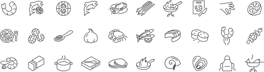 Spices and Herbs Icon Set – Kitchen Ingredients, Cooking Essentials, Natural Flavoring, Culinary Herbs, Seasoning, Organic Spices

