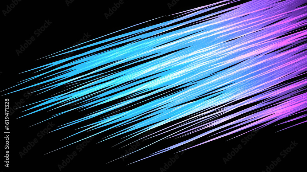 Canvas Prints abstract background with vibrant blue and purple light streaks blending in a dark space creating a d
