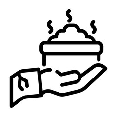 food donation Line Icon