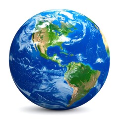 Fototapeta premium Earth globe, detailed view (1)
