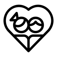 Warm Hug Thin Line Icon