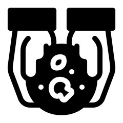 Give Food Black Fill Icon