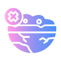 no food Gradient icon