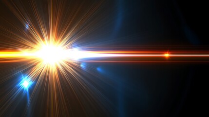 Striking light burst with vibrant rays.