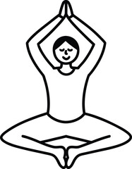 illustration of yoga pose