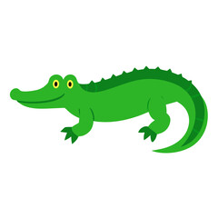 Fototapeta premium vector illustration of cartoon crocodile