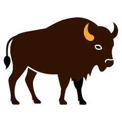 vector illustration of a bull