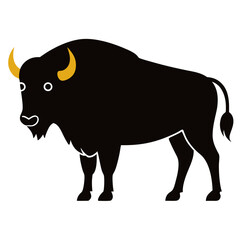 vector illustration of a bull