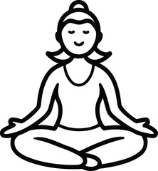 vector illustration of yoga