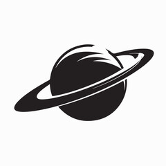 Planet Saturn logo vector illustration design planet logo template space logo vector