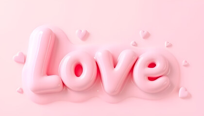 A Soft Pink Background of Love