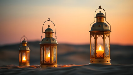 Midnight Glow Lantern by the Sea