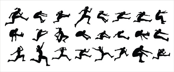 Long jump silhouette, Long jumping silhouette, Athletics long jump silhouette, Long jump vector, Long jump svg, Long jumping svg, Long jumper silhouette
