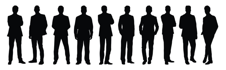 Men Business Silhouettes In Different Poses
