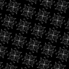 black and white seamless pattern