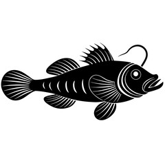 vector illustration of a fish