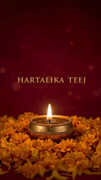 Hartalika Teej is a Hindu festival where women fast and pray for marital bliss and the well-being of their husbands, worshipping Goddess Parvati with devotion, songs, swings, and rituals.