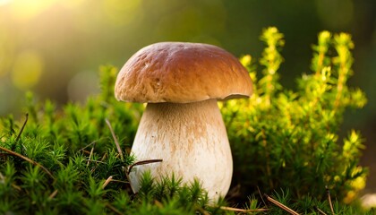 Edible mushroom in forest (2)