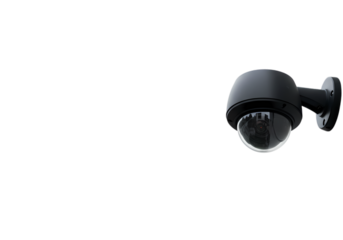 Security Camera Dome Surveillance System Night Vision on Transparent background