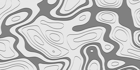 Abstract contour lines, seamless design vector illustration. The stylized height of the topographic contour in lines map.
