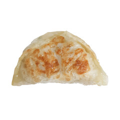 Single Delicious Golden Brown Pan-Fried Korean Dumpling