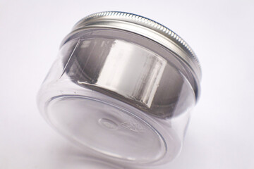 Bottle or Jar Packaging Mockup on an Isolated White Background