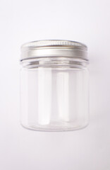 Bottle or Jar Packaging Mockup on an Isolated White Background