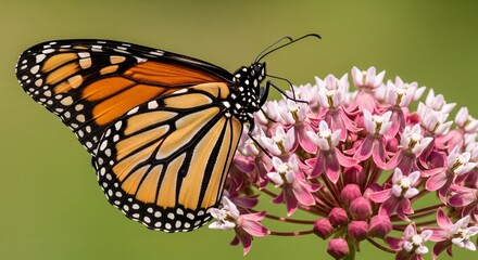 Fototapeta premium butterfly on flower