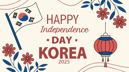 South Korea Independence Day 2025 August 15 with Taegukgi Flag and Patriotic Celebration