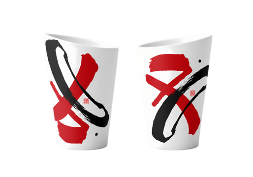 Red Ribbon Awareness Campaign Cups on Transparent background