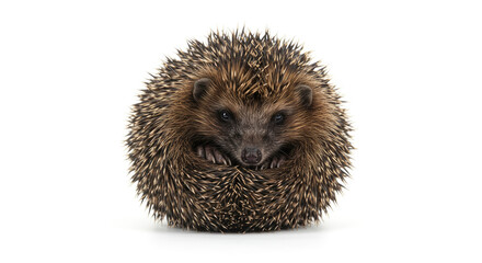 Closeup of a Hedgehog in Defensive Ball Posture 1.