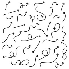 Sketch Style Navigation Arrows  UI & App Directional Icon Set