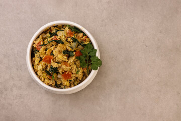 Egg Bhurji or Anda Bhurji is Indian Spiced Scrambled Eggs. 