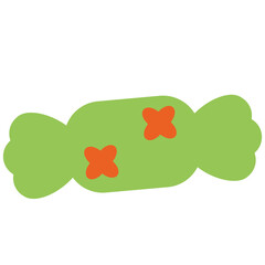 Illustration of Green Wrapped Candy