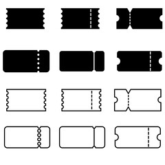 Ticket vector icon. Card illustration sign. Seat symbol. Coupon logo. Subscription web icon. ducket design for web.