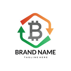 Crypto Exchange, Finance, Financial support Logo