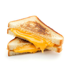 Golden Grilled Cheese Sandwich with Melted Cheese